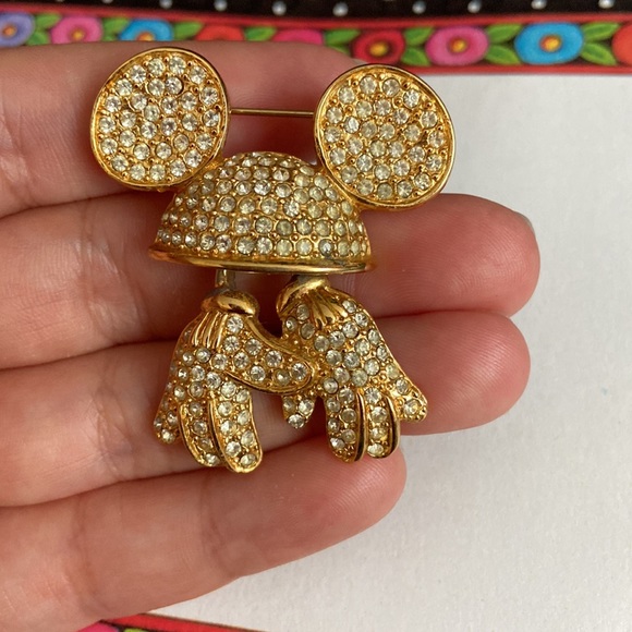 Disney Jewelry - Disney Mickey Mouse Hat and Gloves Brooch
